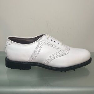 New Allen Edmonds Redan White Golf Shoes Men’s Size 7 D With Box And Shoe Bags